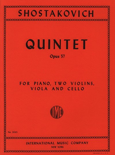 D. Shostakovich: Quintet in G minor op. 57