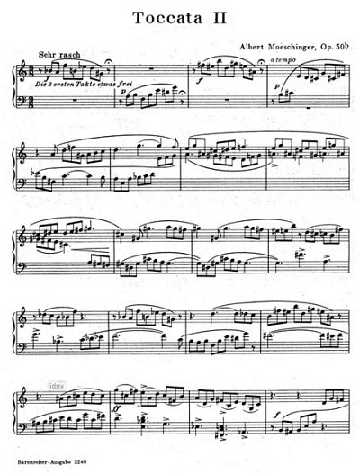 A. Moeschinger: Toccata Nr. 2 op. 30b (1948), Klav (Sppa)