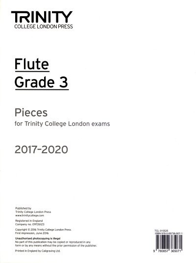 Flute Exam 2017-2020 - Grade 3 (Fl)