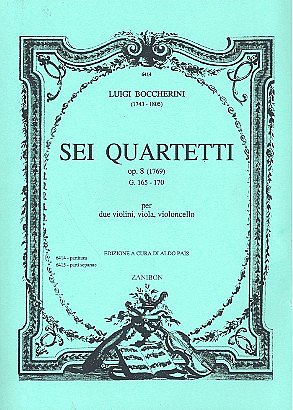L. Boccherini: Sei Quartetti op. 8, 2VlVaVc (Part.)