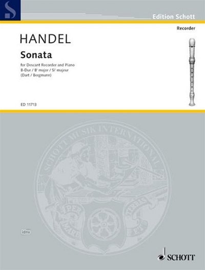 G.F. Händel: Sonata B-Dur HWV 357 , SblfKlav