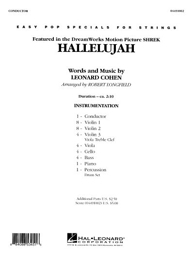 L. Cohen: Hallelujah, Stro (Part.)