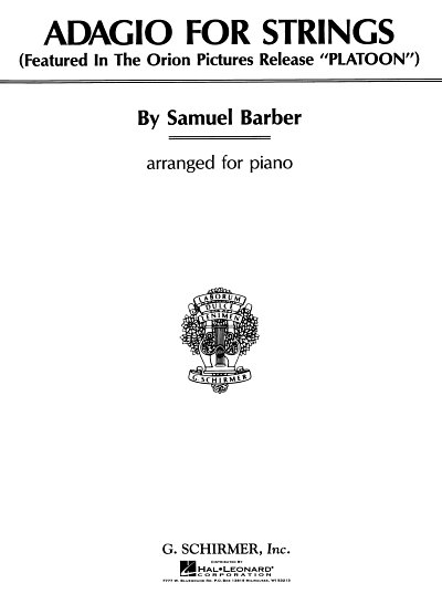 S. Barber: Adagio for Strings, Klav