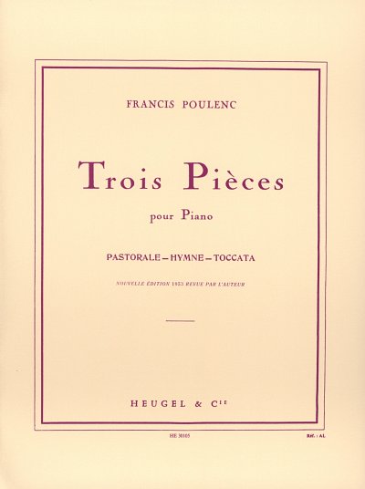 F. Poulenc: Trois Pieces Pour Piano, Klav