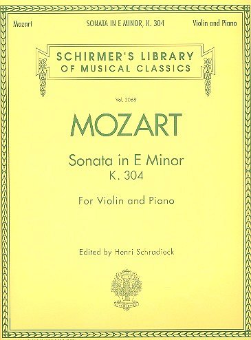 W.A. Mozart: Sonata in E Minor, K304, VlKlav (KlavpaSt)