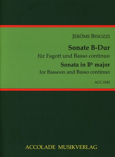 J. Besozzi: Sonate B-Dur, FagBc (KlavpaSt)