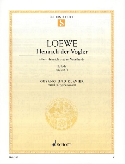 C. Loewe: Heinrich der Vogler op. 56/1 , GesMKlav
