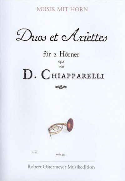 Chiapparelli D.: Duos Et Ariettes Op 1