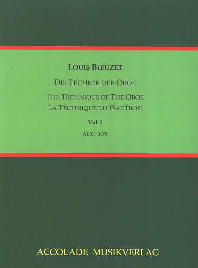 L. Bleuzet: Die Technik der Oboe 1, Ob