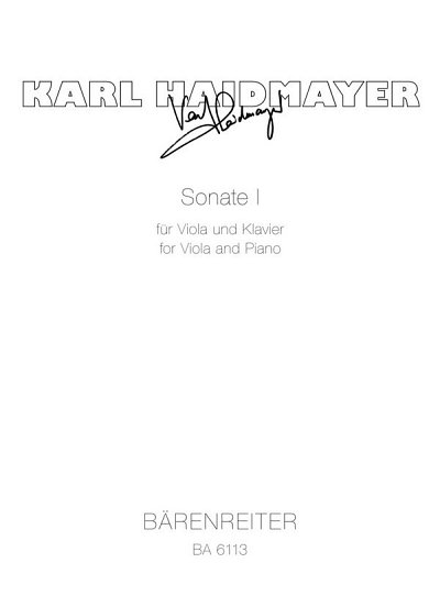 H. Karl: Sonate I für Viola und Klavier (19, VaKlv (SppaSti)
