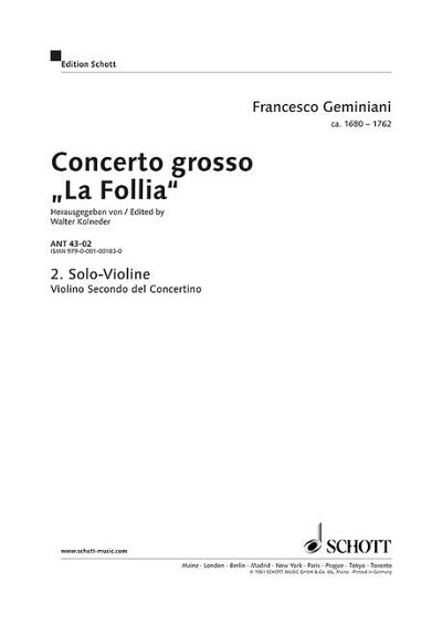 DL: F. Geminiani: Concerto grosso