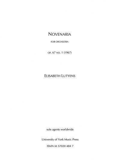 E. Lutyens: Novenaria Op.67 No.1, Sinfo (Part.)