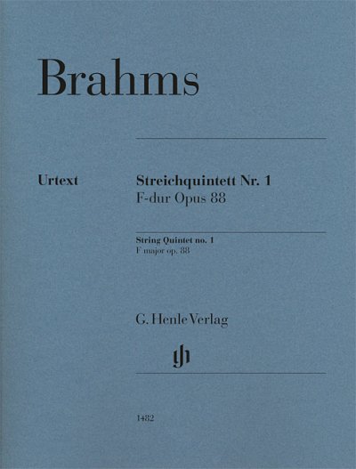 J. Brahms: Streichquintett Nr. 1 op. 88, 5Str (Stsatz)