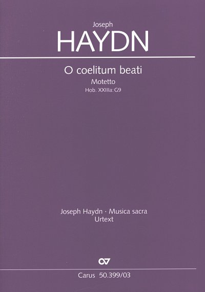 J. Haydn: O coelitum beati Hob. XXIIIa:G49; Motette / Klavie