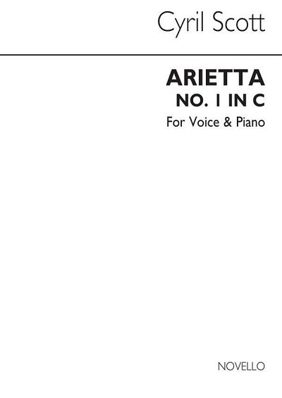 C. Scott: Arietta for Voice and Piano, GesKlav