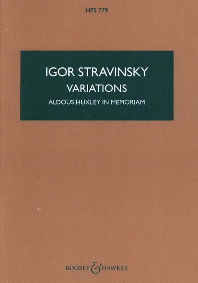 I. Strawinsky: Variations