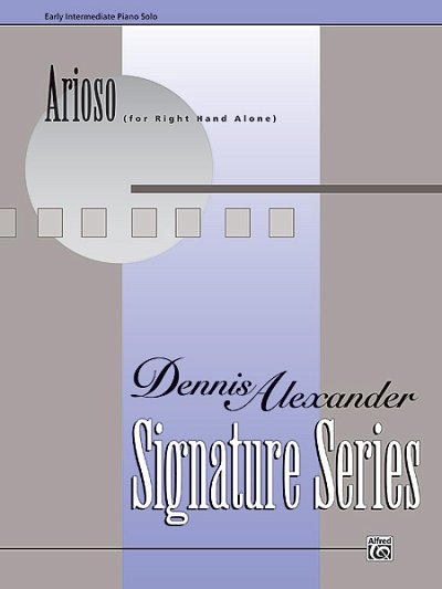 D. Alexander: Arioso (for right hand alone)