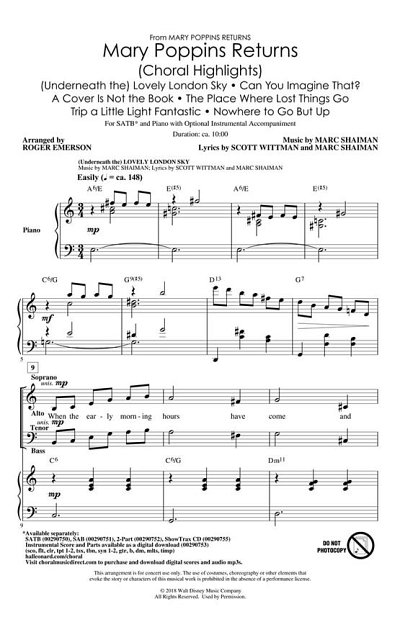 M. Shaiman: Mary Poppins Returns (Choral Highlights) (CD)