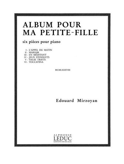 Album Pour Ma Petite-Fille, Klav