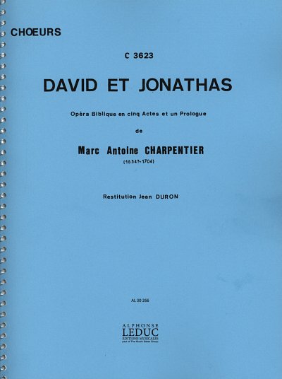 AQ: M.-A. Charpentier: David et Jonathas, GesGchOrc (B-Ware)
