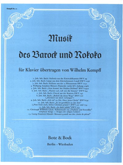J.S. Bach: In Dulci Jubilo Bwv 751 Kempff 11