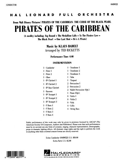 K. Badelt: Pirates of the Caribbean, Sinfo (Part.)