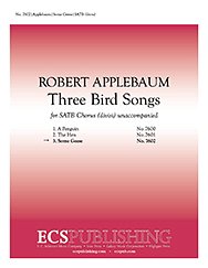 R. Applebaum: Three Bird Songs: 3. Some Geese