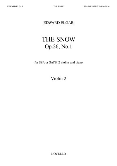 E. Elgar: The Snow (Violin 2) (Vl)