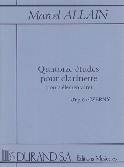 14 Études pour clarinette (d'après Czerny), Klar (Part.)