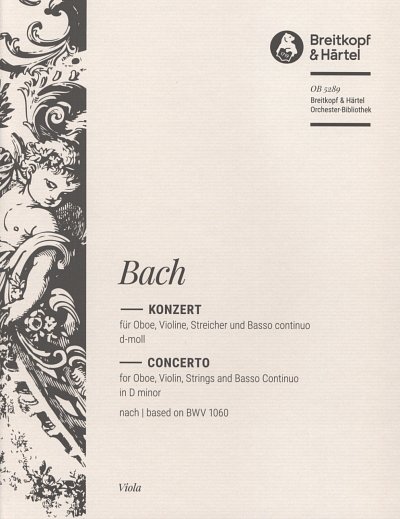 J.S. Bach: Konzert d-Moll BWV 1060, ObVlStrBc (Vla)