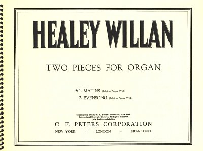 J.H. Willan: Two Pieces for Organ