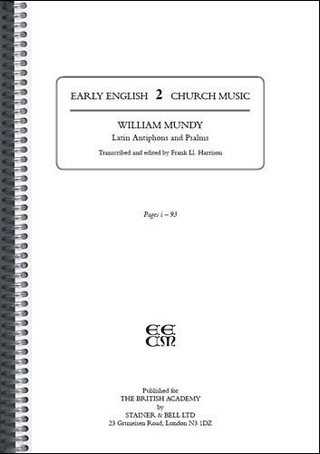 W. Mundy: Latin Antiphons and Psalms, Gch (Chb)