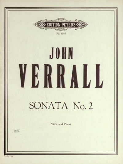 Verrall John: Sonate 2