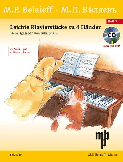 DL: S. Julia: Leichte Klavierstücke zu 4 Händen, Klav4m