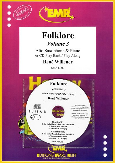 R. Willener: Folklore Volume 3, ASaxKlav (+CD)