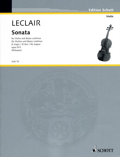 AQ: J.-M. Leclair: Sonata D-Dur op. 9/3 , VlBc (B-Ware)