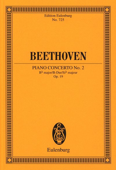 L. v. Beethoven: Konzert Nr. 2  B-Dur op. 19, KlavOrch (Stp)