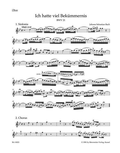 J.S. Bach: Ich hatte viel Bekümmernis BWV 21 (HARM)