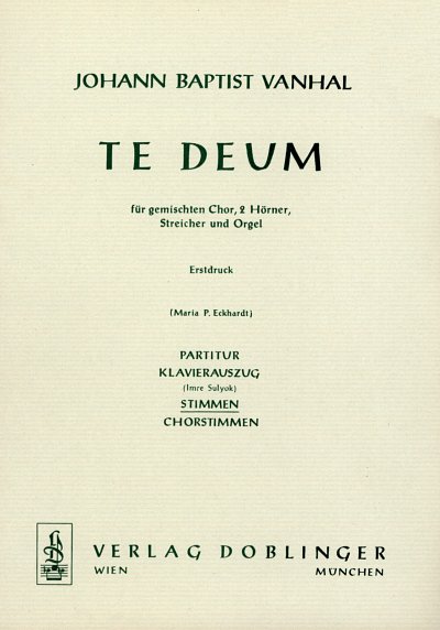 J.B. Vanhal: Tedeum C-Dur