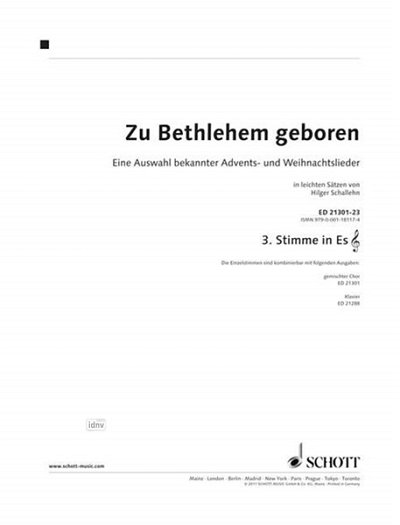 H. Schallehn: Zu Bethlehem geboren, Gch4;Varens (St3Es)