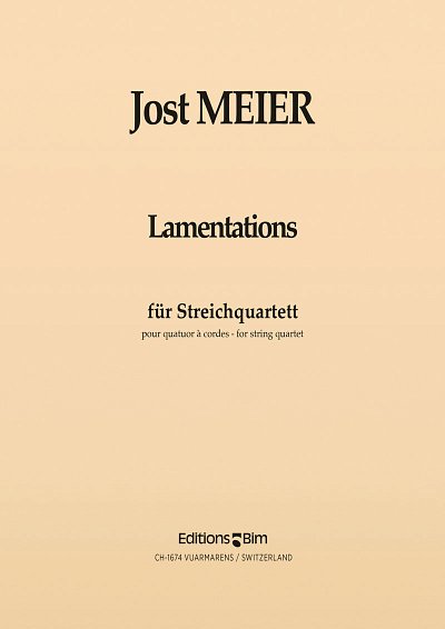 J. Meier: Lamentations, 2VlVaVc (Pa+St)