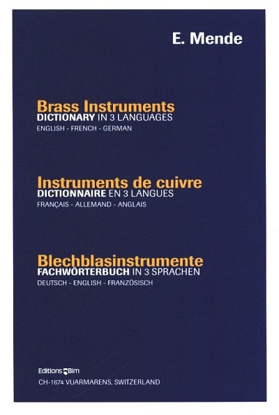 E. Mende: Blechblasinstrumente, 1Blech (Lex)