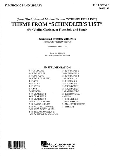 J. Williams: Theme From Schindler's List (Part.)