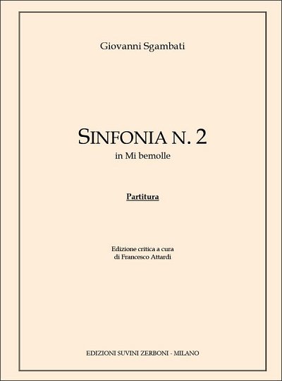 Sinfonia n. 2 in mi bemolle, Sinfo (Part.)
