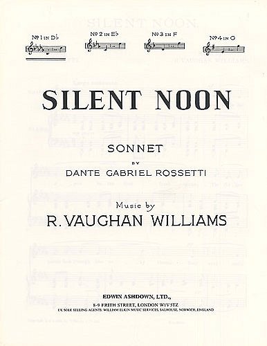 R. Vaughan Williams: Silent Noon In D Flat, GesKlav