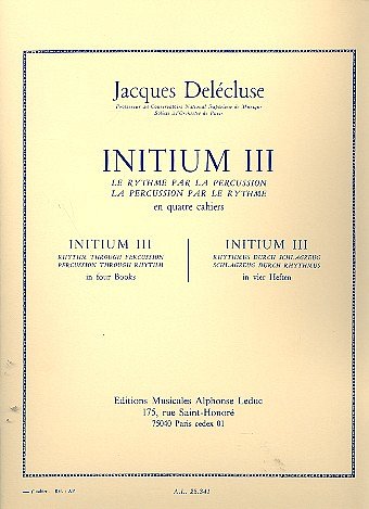 J. Delécluse: Initium 3, Perc