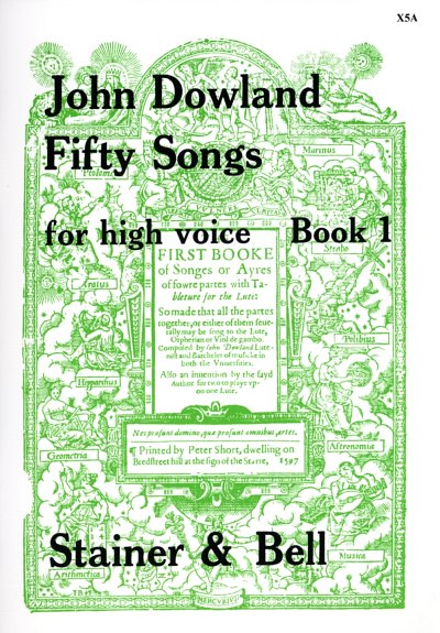 J. Dowland: Fifty Songs 1 - High Voice, GesHKlav
