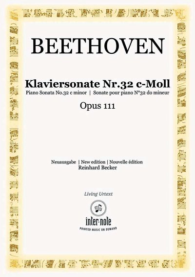 L. v. Beethoven: Klaviersonate Nr. 32 c-moll , Klav