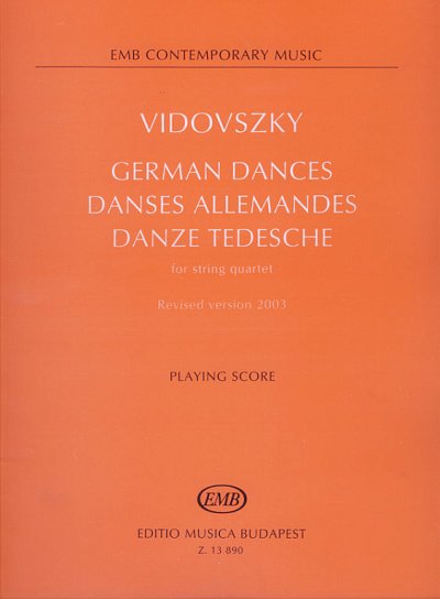 L. Vidovszky: Deutsche Tänze, 2VlVaVc (Part.)