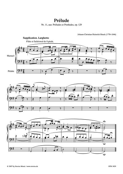 DL: J.C.H. Rinck: Prelude Nr. 11, aus: Preludes et Postludes